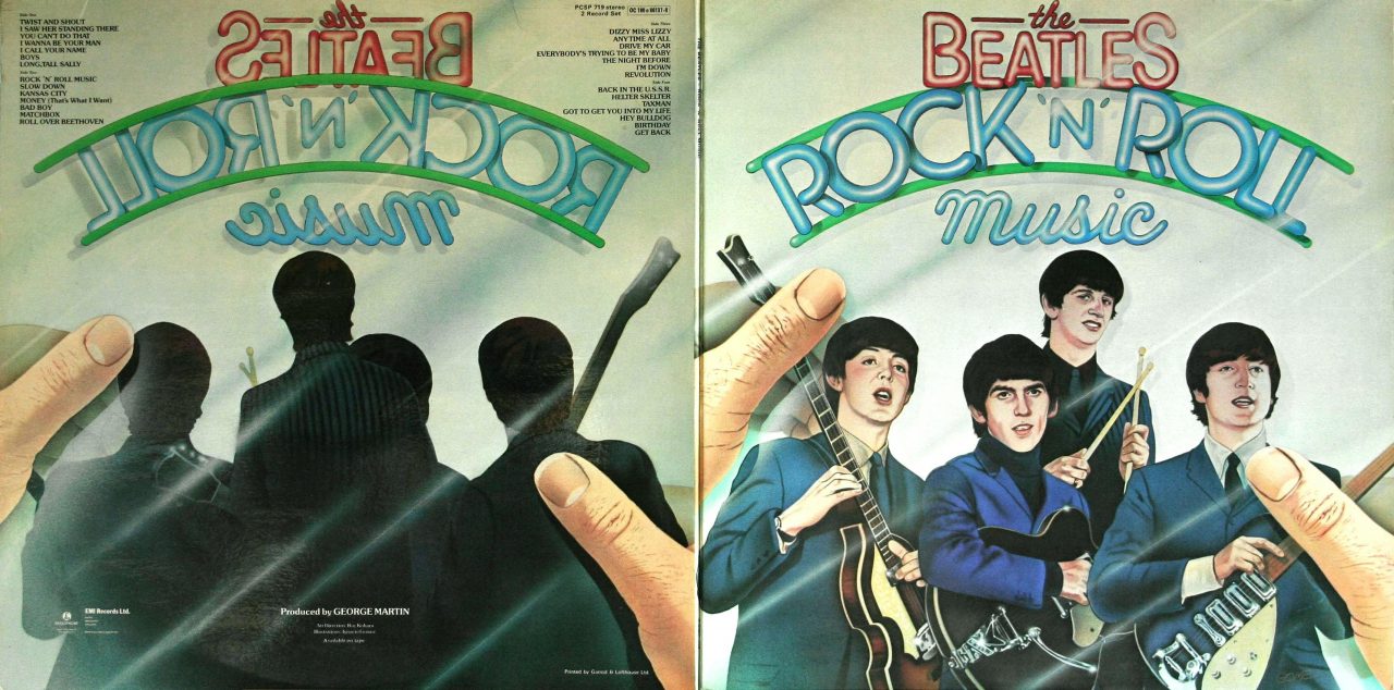 Beatles Rock and Roll Music front and back