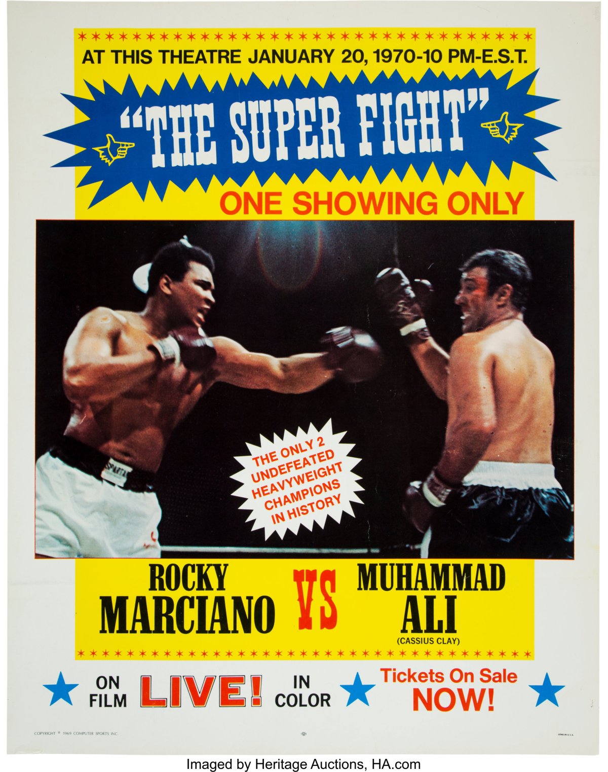 The Super Fight ….Rocky Marciano vs Muhammad&nbsp;Ali