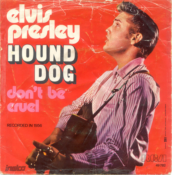 ELVIS PRESLEY HOUND DOG レコード　レア　希少　プレスリー Elvis Presley / Hound Dog & Don't Be Cruel / RCA Red Vinyl 45 W PS